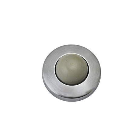 Ives Commercial Solid Brass 2-1/2in Convex Wall Bumper Satin Chrome Finish WS406407CVX26D